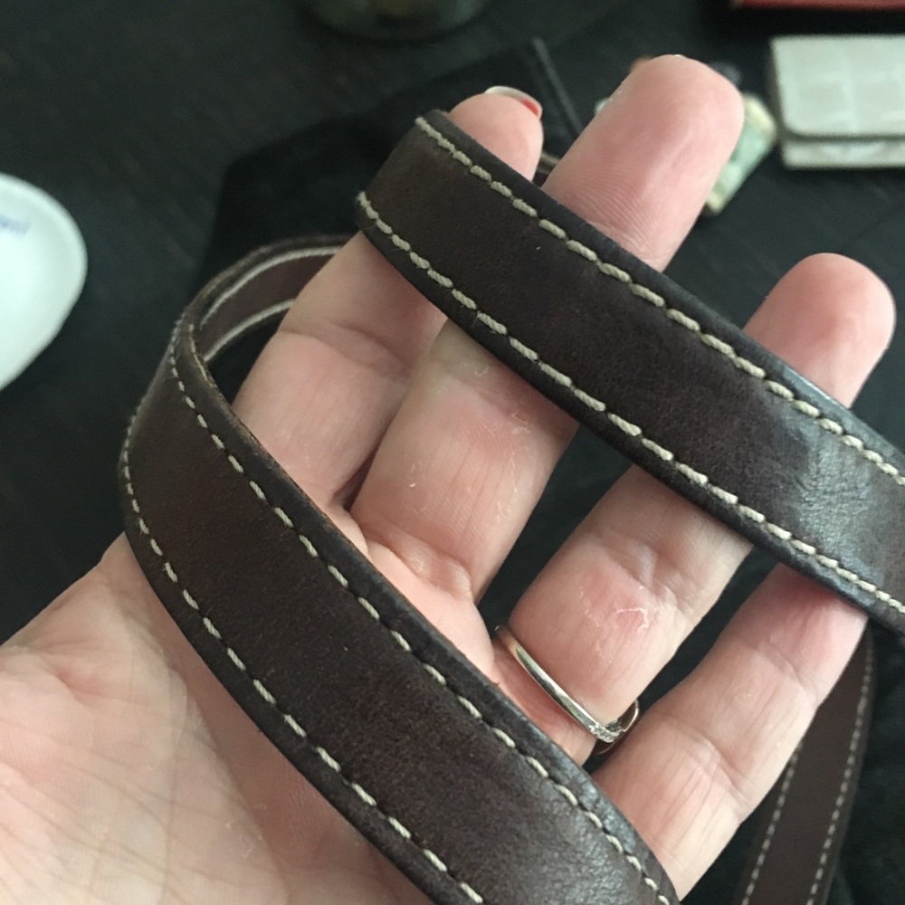 Authentic Chanel denim and brown leather - Picture 7 of 8